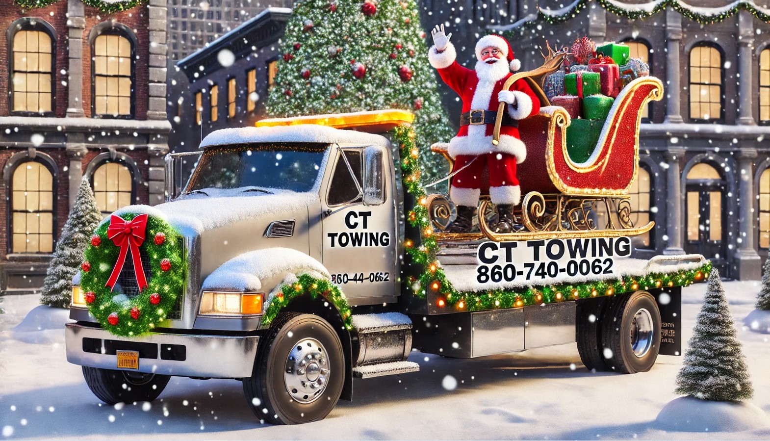 ct towing santa