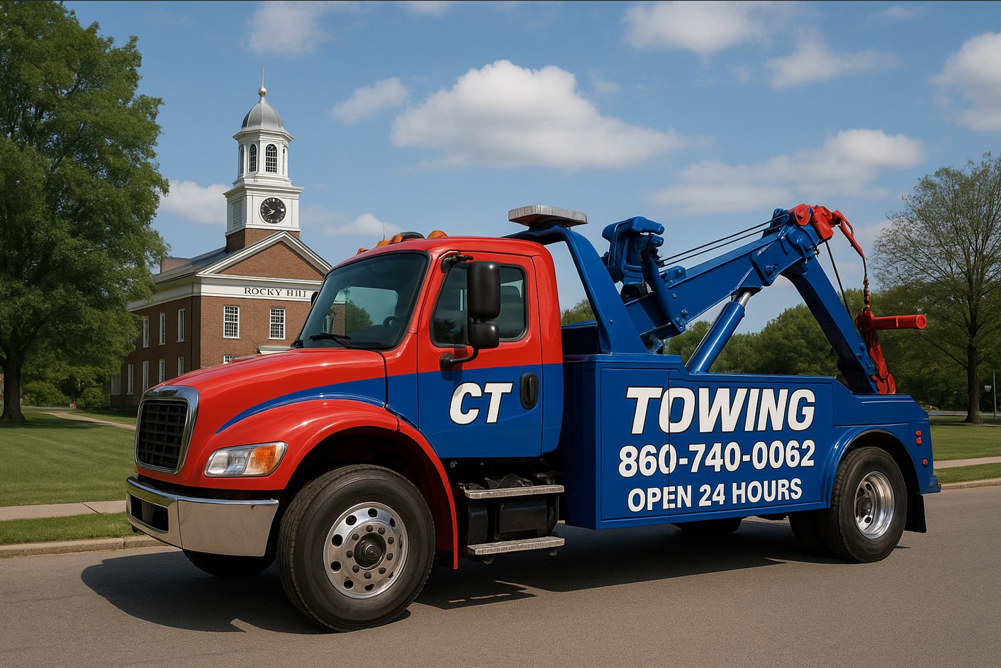 CT Towing truck ready to serve East Hampton CT