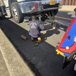 semi truck towing