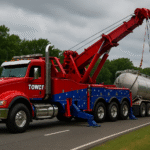 tanker rollover heavy duty wrecker recovery