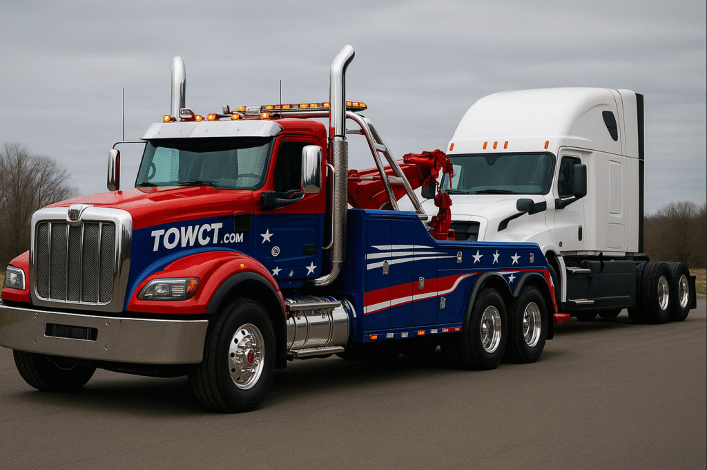 tow ct semi truck towing